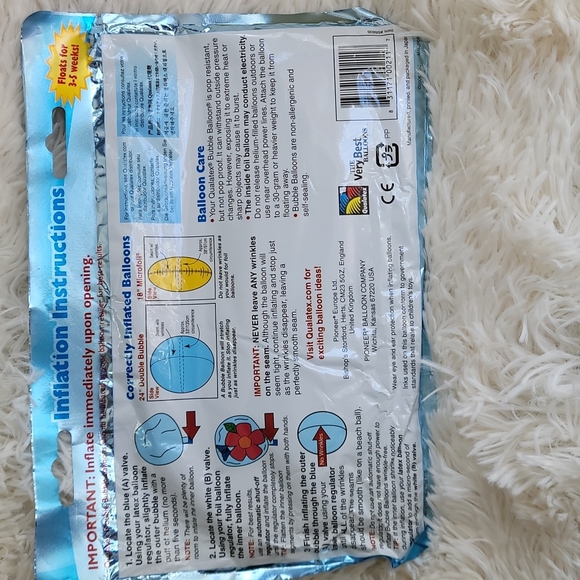 Flower & Leaves Double Bubble Balloon - Picture 3 of 3